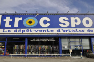 Enseigne Troc Sport en Isère 38