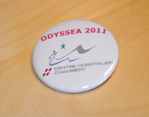 Badges boutons pour l'Hôpital de Chambéry