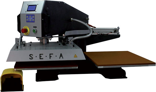Personnalisation textile - Presse semi-automatique Sefa et presse  casquettes